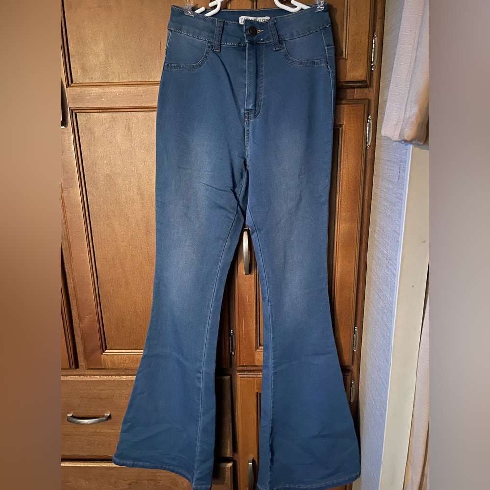Flare Medium Wash Denim Jeans Size 3